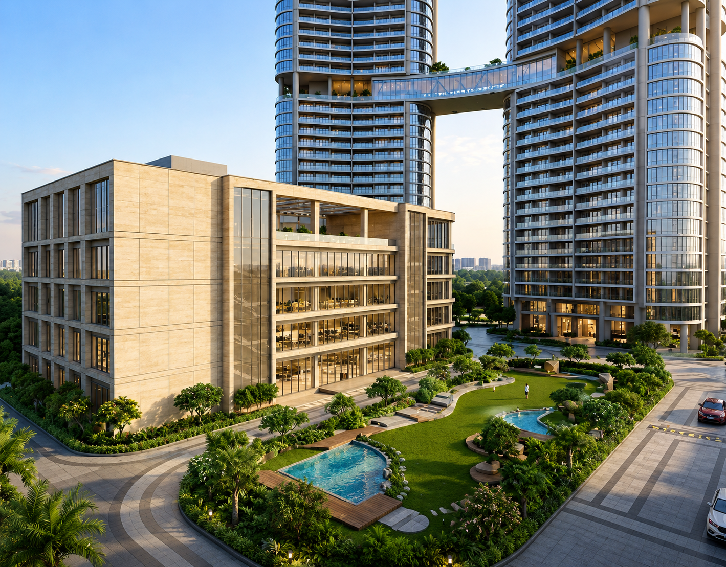 Neopolis Signature Towers Architectural Render